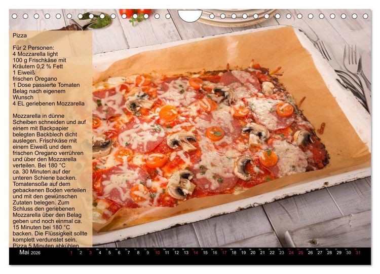 Produktbild: Low Carb - Leichte Rezepte f&uuml;r jeden Tag (Wandkalender 2026 DIN A4 quer), CALVENDO Monatskalender
