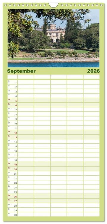 Produktbild: Familienplaner 2026 - Ein Tag in Sydney - eine etwas andere Sicht mit 5 Spalten (Wandkalender, 21 x 45 cm) CALVENDO