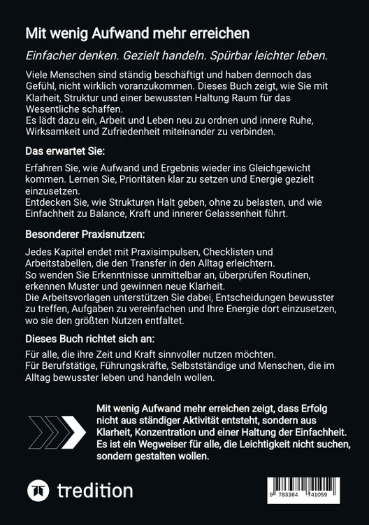 Produktbild: Mit wenig Aufwand mehr erreichen