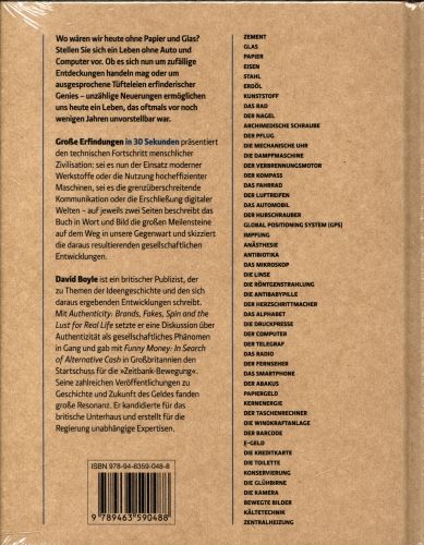 Produktbild: Grosse Erfindungen in 30 Sekunden