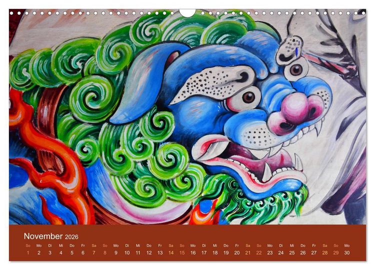 Produktbild: Buddhistische G&ouml;tter, G&ouml;tzen und D&auml;monen (Wandkalender 2026 DIN A3 quer), CALVENDO Monatskalender