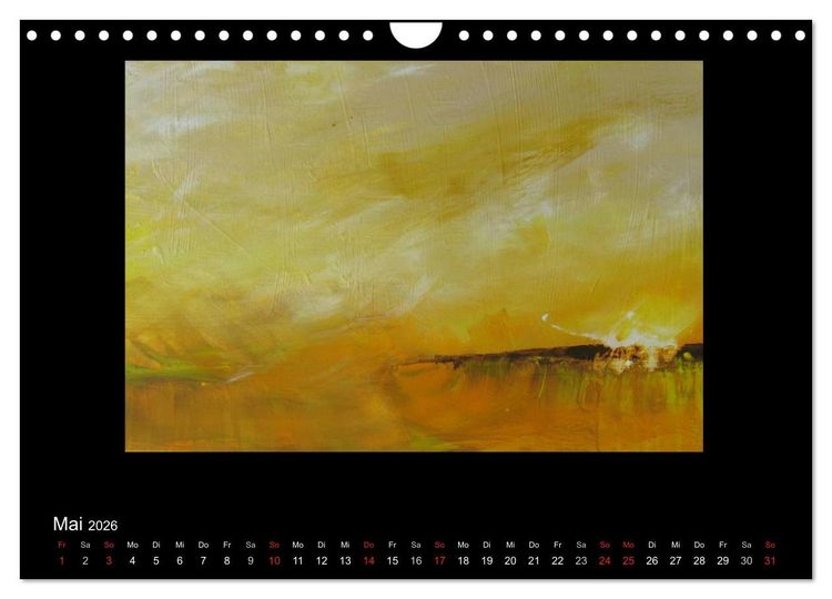 Produktbild: Kunstkalender von Michaela Nagel (Wandkalender 2026 DIN A4 quer), CALVENDO Monatskalender