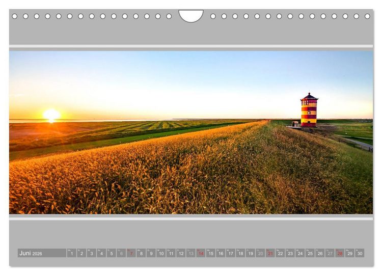 Produktbild: Der Pilsumer Leuchtturm (Wandkalender 2026 DIN A4 quer), CALVENDO Monatskalender