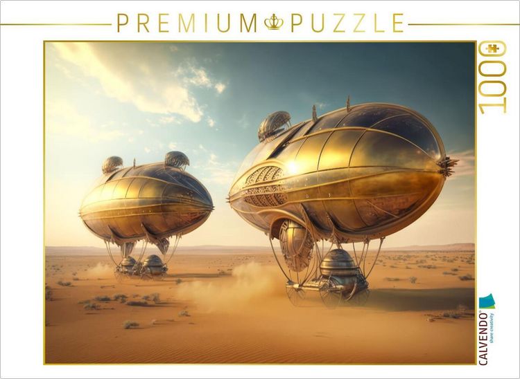 Produktbild: CALVENDO Puzzle Zwei Passagierluftschiffe | 1000 Teile Lege-Gr&ouml;&szlig;e 64x48cm Foto-Puzzle f&uuml;r gl&uuml;ckliche Stunden