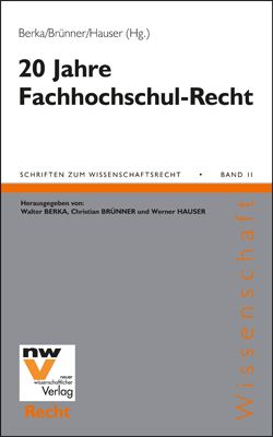 Produktbild: 20 Jahre Fachhochschul-Recht
