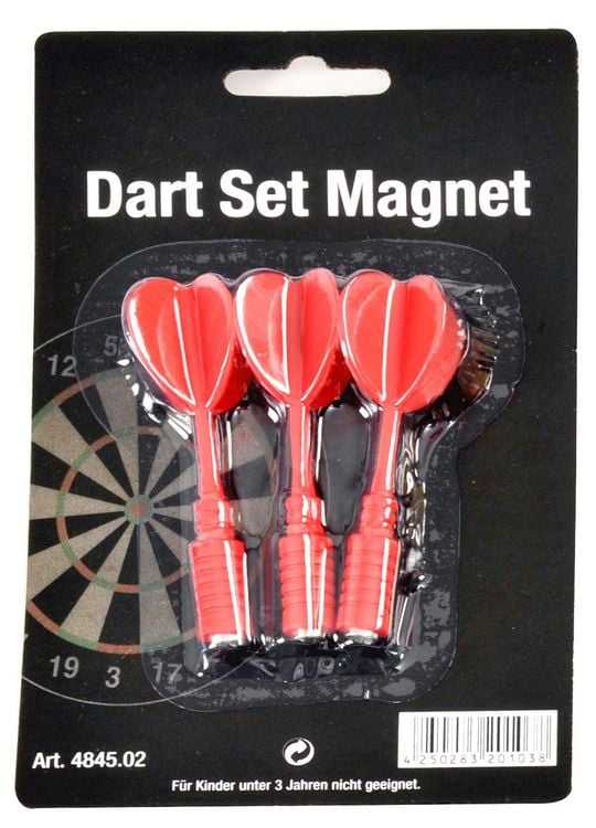 Produktbild: Karella 4845.02 - Ersatzpfeile f&uuml;r Dartboard Magnet, 3er Set rot