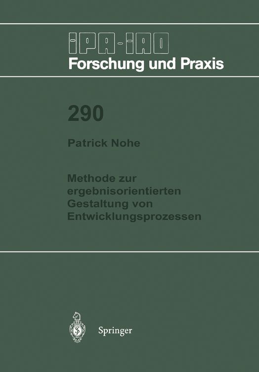 Produktbild: Methode zur ergebnisorientierten Gestaltung von Entwicklungsprozessen