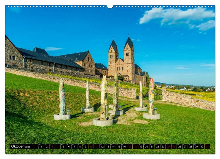 Produktbild: Hildegard von Bingen - Stationen (hochwertiger Premium Wandkalender 2026 DIN A2 quer), Kunstdruck in Hochglanz