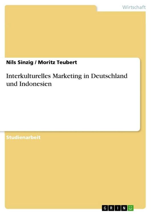 Produktbild: Interkulturelles Marketing in Deutschland und Indonesien