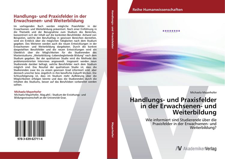 Produktbild: Handlungs- und Praxisfelder in der Erwachsenen- und Weiterbildung