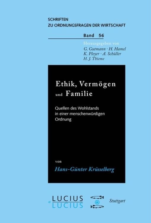 Produktbild: Ethik, Vermögen und Familie