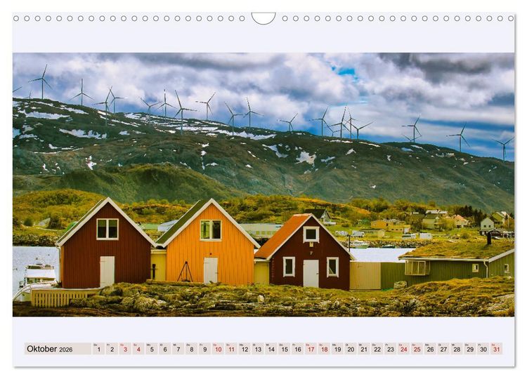 Produktbild: Norwegen Nordland Troms og Finnmark - Panoramen (Wandkalender 2026 DIN A3 quer), CALVENDO Monatskalender