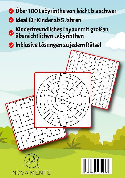 Produktbild: Labyrinthe f&uuml;r Kinder ab 5 Jahren - Band 18