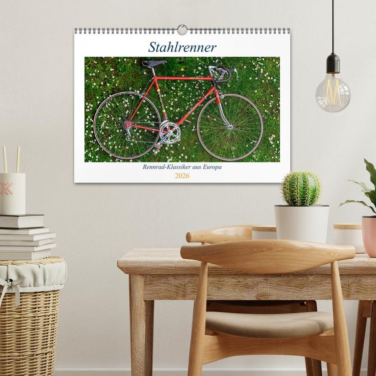 Produktbild: Stahlrenner - Rennrad-Klassiker aus Europa (Wandkalender 2026 DIN A3 quer), CALVENDO Monatskalender