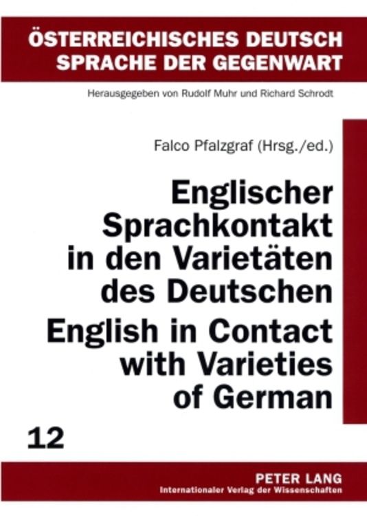 Produktbild: Englischer Sprachkontakt in den Varietaeten des Deutschen- English in Contact with Varieties of German