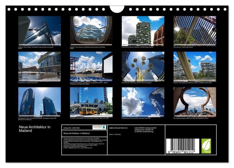 Produktbild: Neue Architektur in Mailand (Wandkalender 2026 DIN A4 quer), CALVENDO Monatskalender