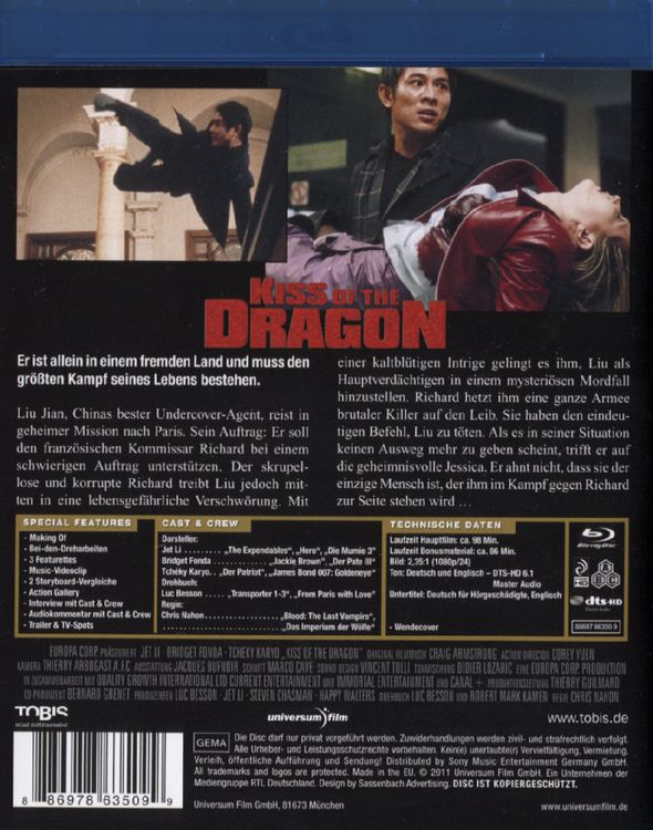 Produktbild: Kiss of the Dragon - Extended Cut