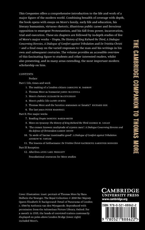 Produktbild: The Cambridge Companion to Thomas More