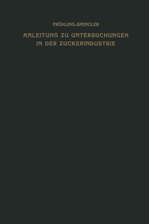 Produktbild: Anleitung zu Untersuchungen in der Zuckerindustrie