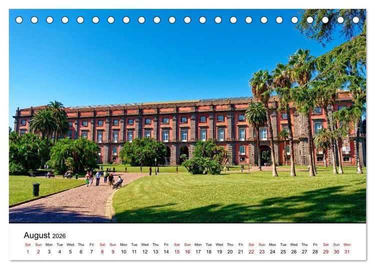 Produktbild: Gulf of Naples - Highlights (Desk Calendar 2026 DIN A5 landscape), CALVENDO 12 Month DeskCalendar