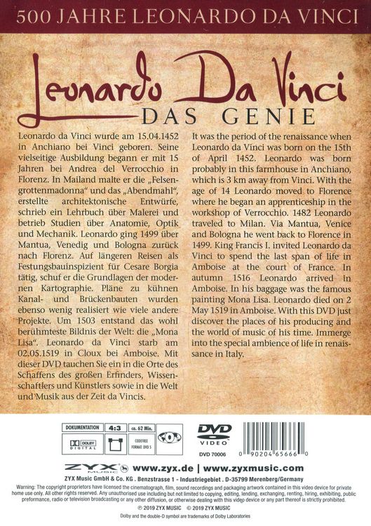 Produktbild: Leonardo Da Vinci - Das Genie