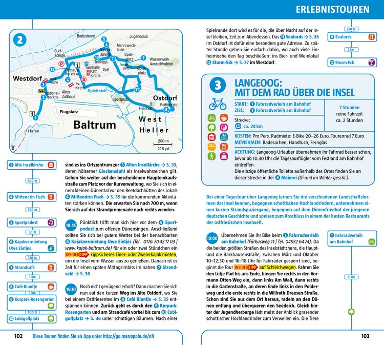 Produktbild: MARCO POLO Reisef&uuml;hrer Ostfriesische Inseln, Baltrum, Borkum, Juist, Langeoog