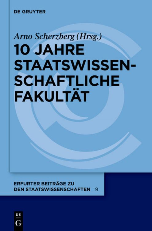 Produktbild: 10 Jahre Staatswissenschaftliche Fakult&auml;t
