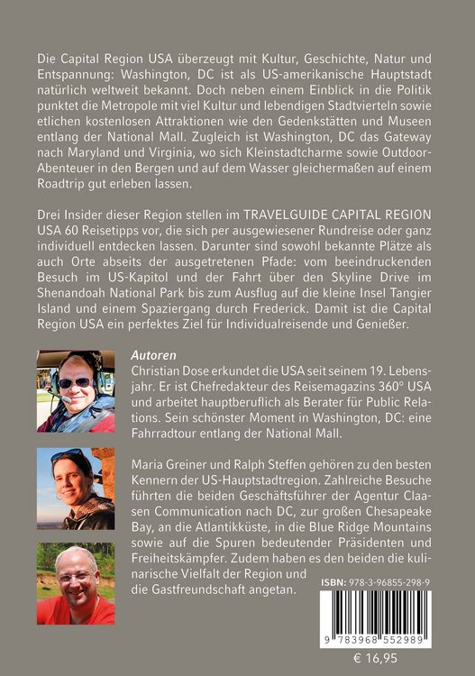 Produktbild: USA - Capital Region TravelGuide