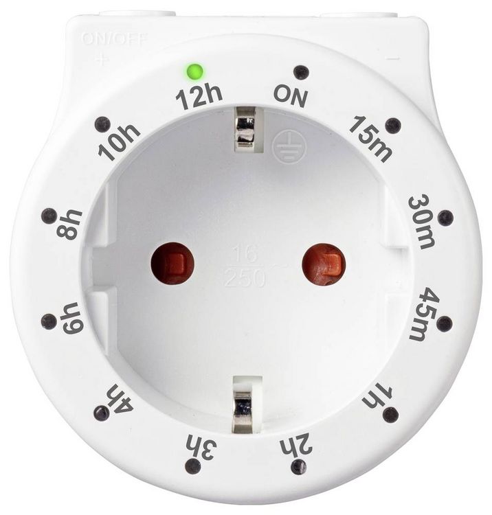 Produktbild: Sygonix SY-4499402 Schaltuhr digital Tagesprogramm 3500 W START/STOPP-Funktion, Countdown-Funktion