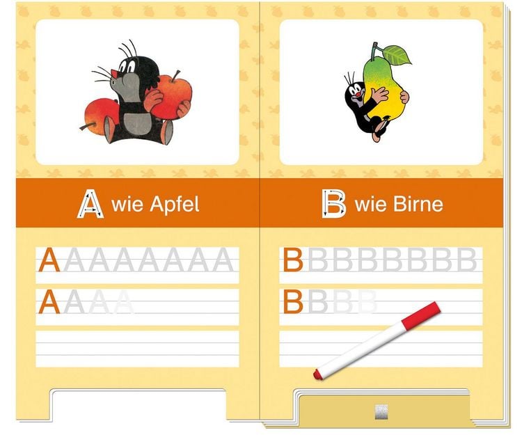 Produktbild: Tr&ouml;tsch Der kleine Maulwurf Schreib und wisch weg Buchstaben