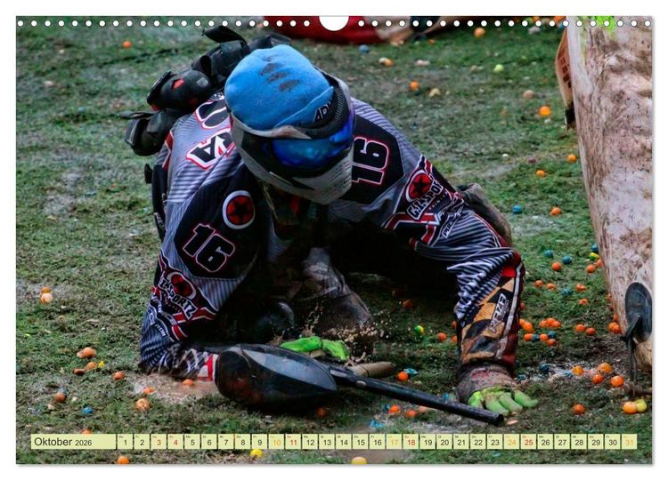 Produktbild: Paintball - so cool (Wandkalender 2026 DIN A3 quer), CALVENDO Monatskalender