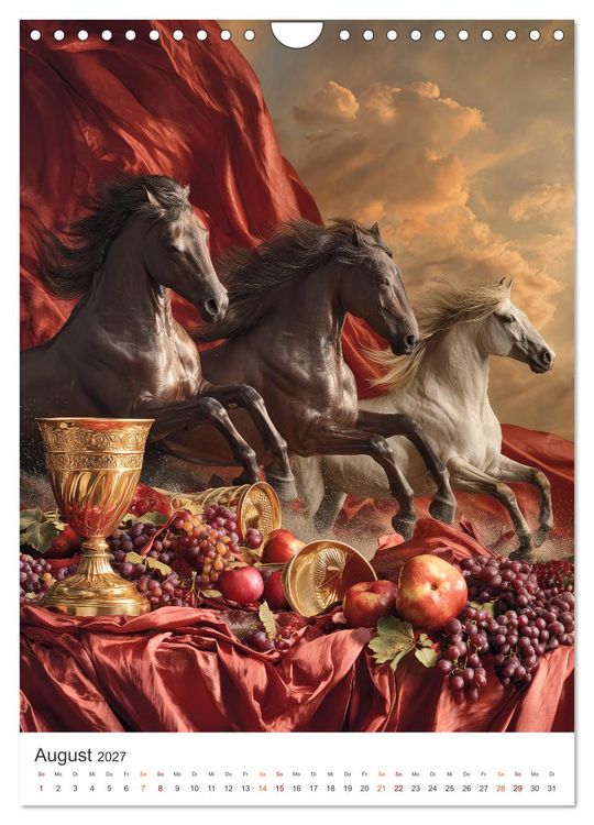 Produktbild: Edle Pferde (Wandkalender 2027 DIN A4 hoch), CALVENDO Monatskalender