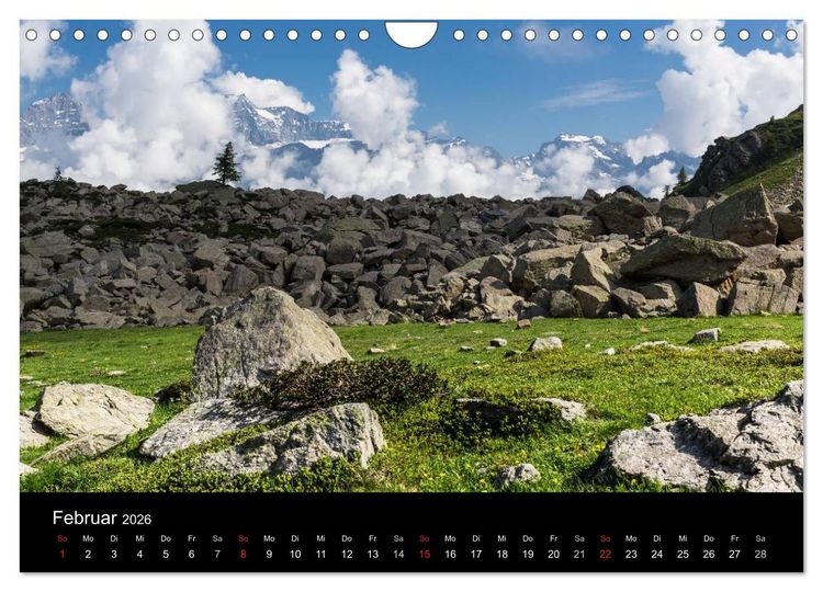Produktbild: Grande Traversata delle Alpi - Wandern auf der GTA (Wandkalender 2026 DIN A4 quer), CALVENDO Monatskalender