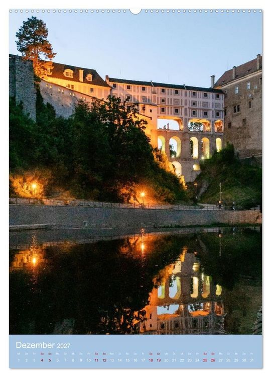 Produktbild: Zeitloses Cesky Krumlov. Zwischen Moldauschleifen und Schlosskulisse (hochwertiger Premium Wandkalender 2027 DIN A2 hoch), Kunstdruck in Hochglanz