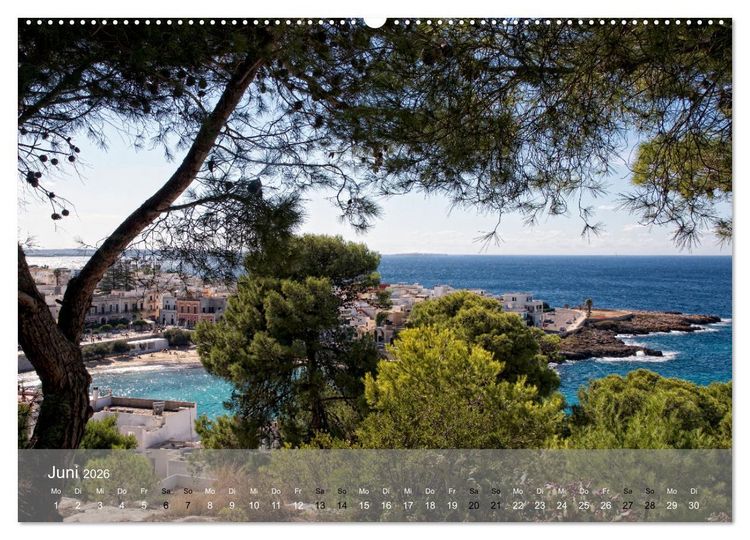 Produktbild: Der K&uuml;ste entlang im Salento (Wandkalender 2026 DIN A2 quer), CALVENDO Monatskalender