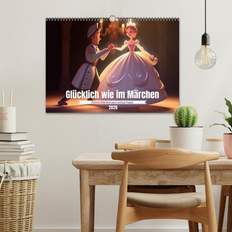 Produktbild: Gl&uuml;cklich wie im M&auml;rchen (Wandkalender 2026 DIN A3 quer), CALVENDO Monatskalender