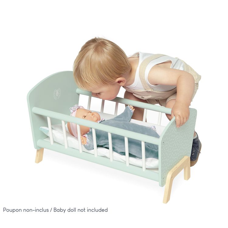 Produktbild: Puppenbett mit Hasenmotiv &ndash; F&uuml;r s&uuml;&szlig;e Tr&auml;ume