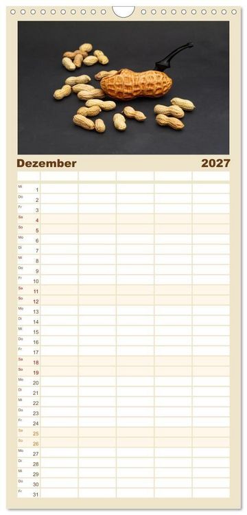 Produktbild: Familienplaner 2027 - Tabakpfeifenkunst mit 5 Spalten (Wandkalender, 21 x 45 cm) CALVENDO