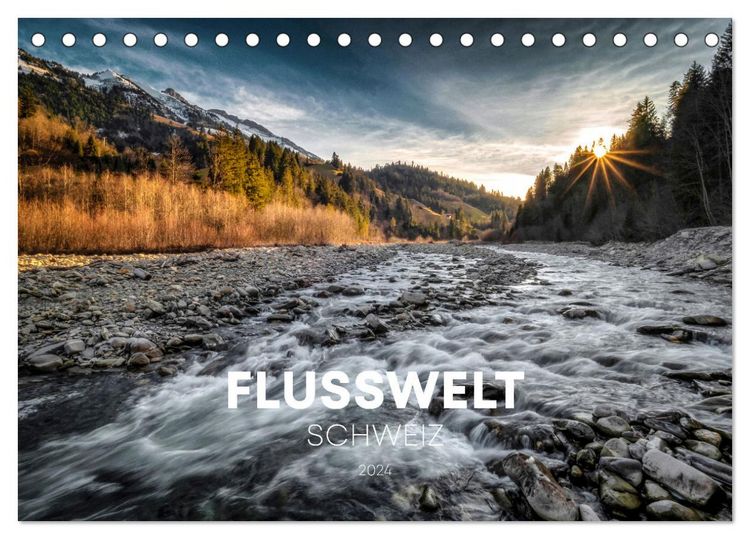 Produktbild: Flusswelt Schweiz (Tischkalender 2026 DIN A5 quer), CALVENDO Monatskalender