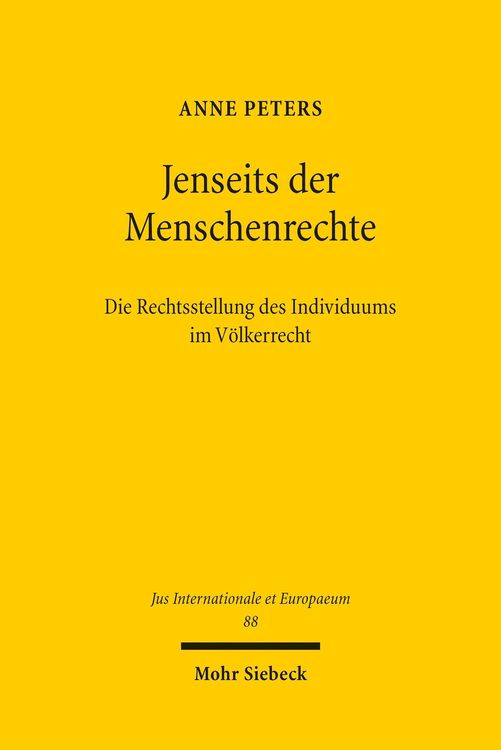 Produktbild: Jenseits der Menschenrechte