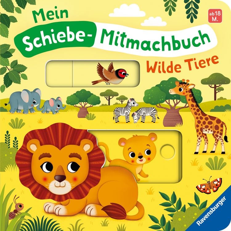 Produktbild: Mein Schiebe-Mitmachbuch - Wilde Tiere