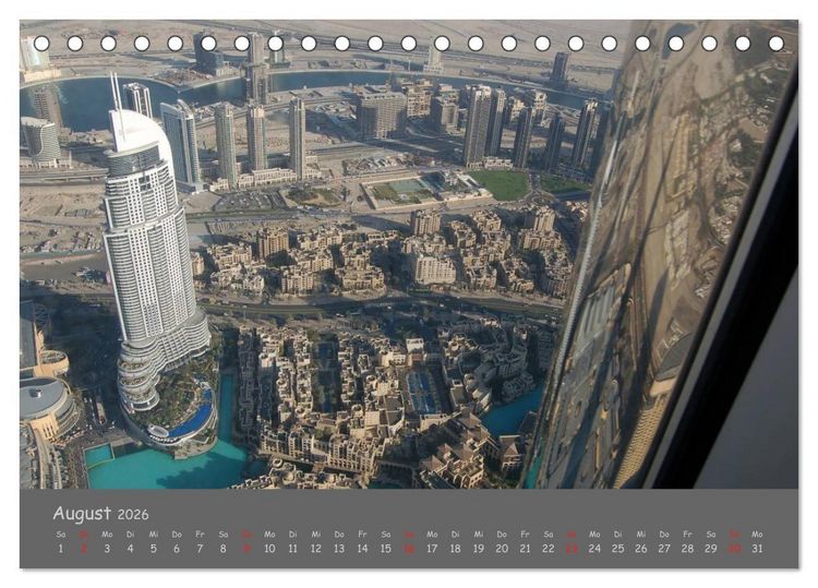 Produktbild: Dubai. Glanz unter der Sonne Arabiens (Tischkalender 2026 DIN A5 quer), CALVENDO Monatskalender