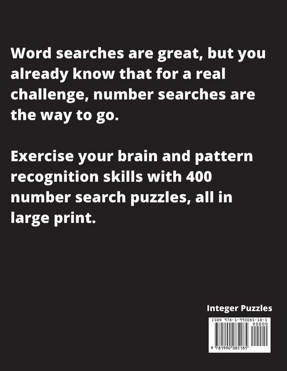 Produktbild: Number Search Puzzle Book