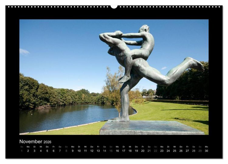 Produktbild: Oslo (Wandkalender 2026 DIN A2 quer), CALVENDO Monatskalender
