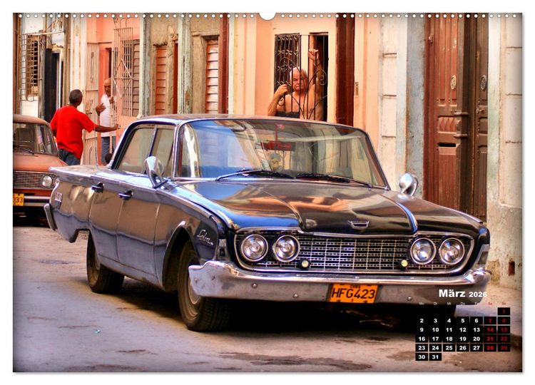 Produktbild: Oldtimer Hits 1960 (Wandkalender 2026 DIN A2 quer), CALVENDO Monatskalender