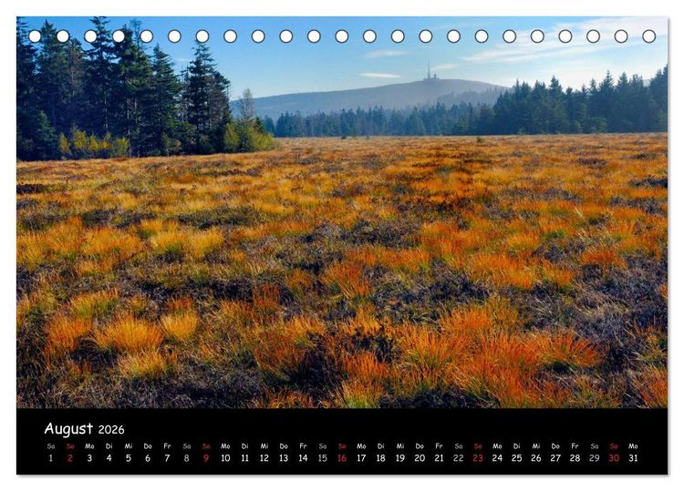 Produktbild: Faszination Harz 2026 (Tischkalender 2026 DIN A5 quer), CALVENDO Monatskalender