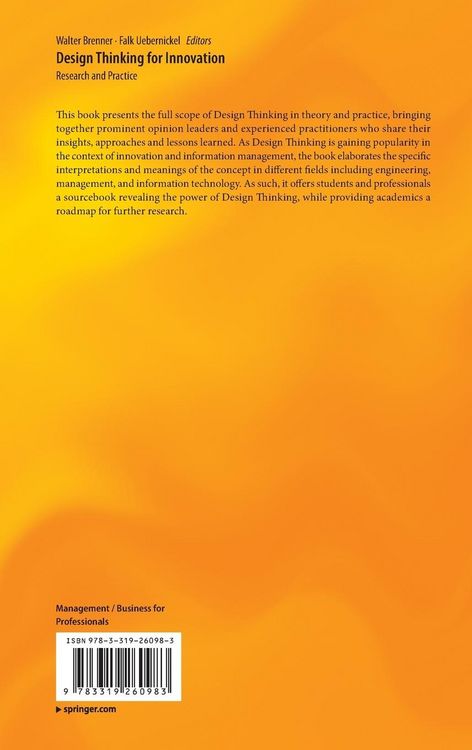 Produktbild: Design Thinking for Innovation