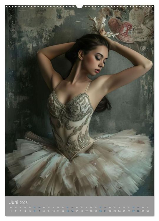 Produktbild: M&auml;rchenhafte Ballerina (hochwertiger Premium Wandkalender 2026 DIN A2 hoch), Kunstdruck in Hochglanz