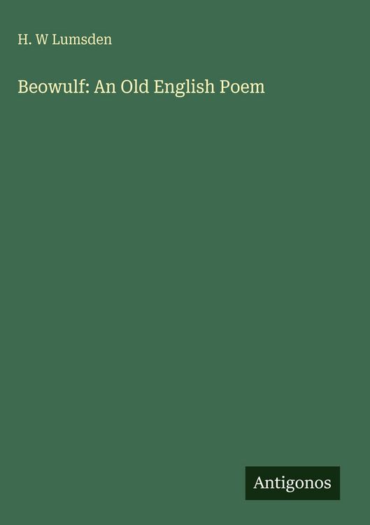 Produktbild: Beowulf: An Old English Poem