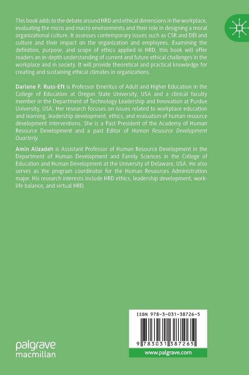 Produktbild: Ethics and Human Resource Development